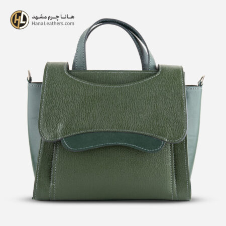 کیف دوشی چرم زنانه سبز