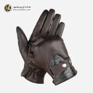 دستکش چرم مردانه هومان