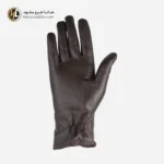 دستکش چرم زنانه هانا رنگ قهوه ای