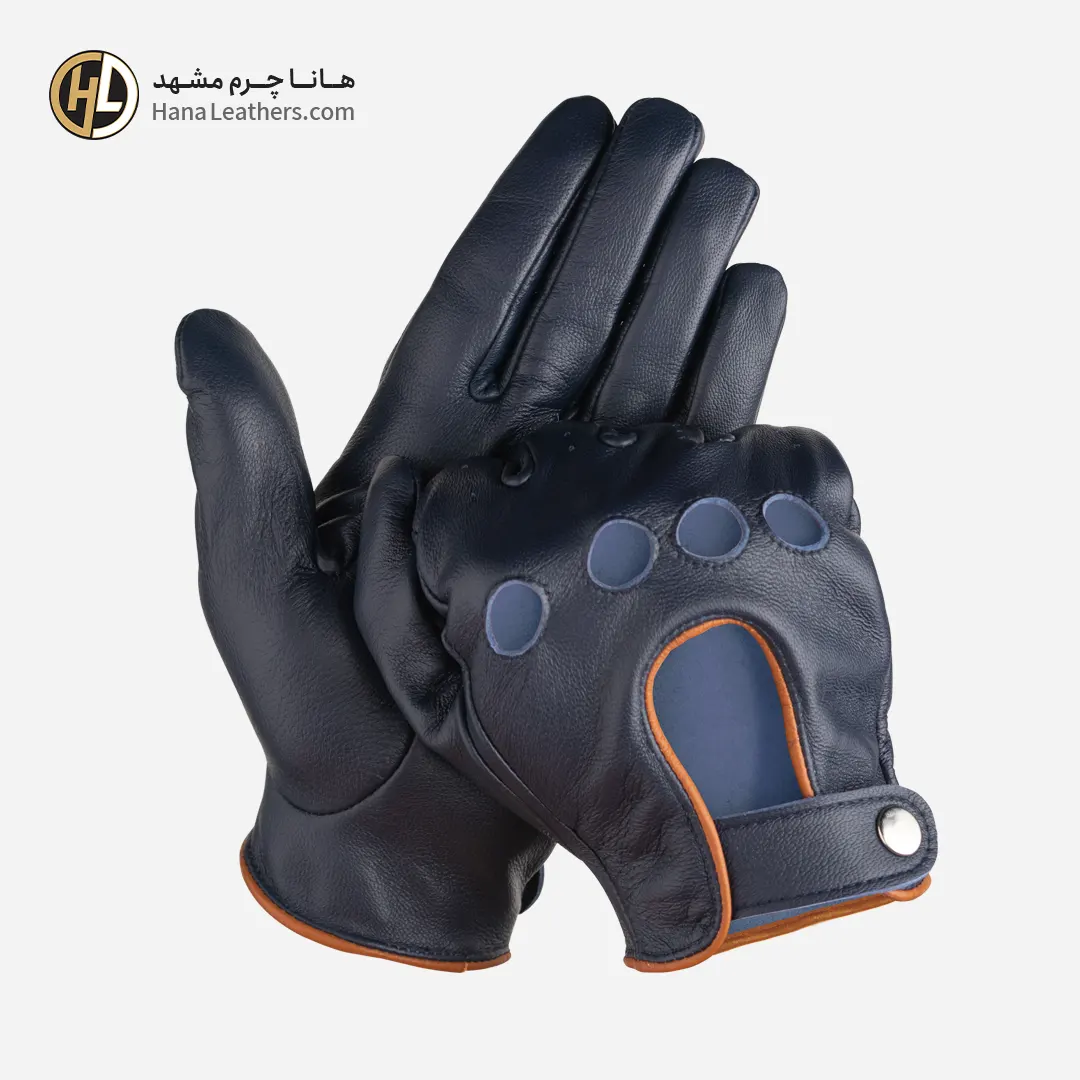 دستکش چرم رانندگی مردانه هایکا