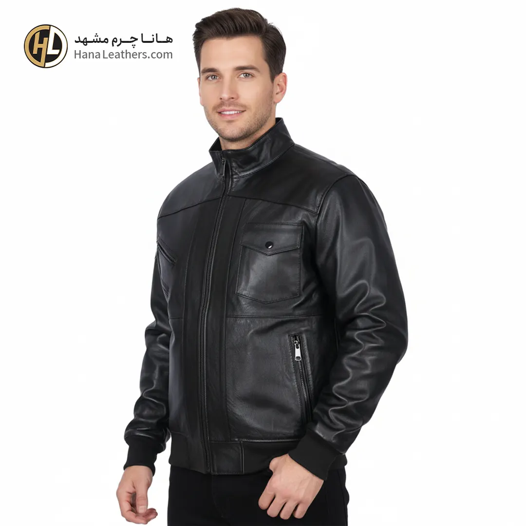 co-01-03 کاپشن چرم مردانه