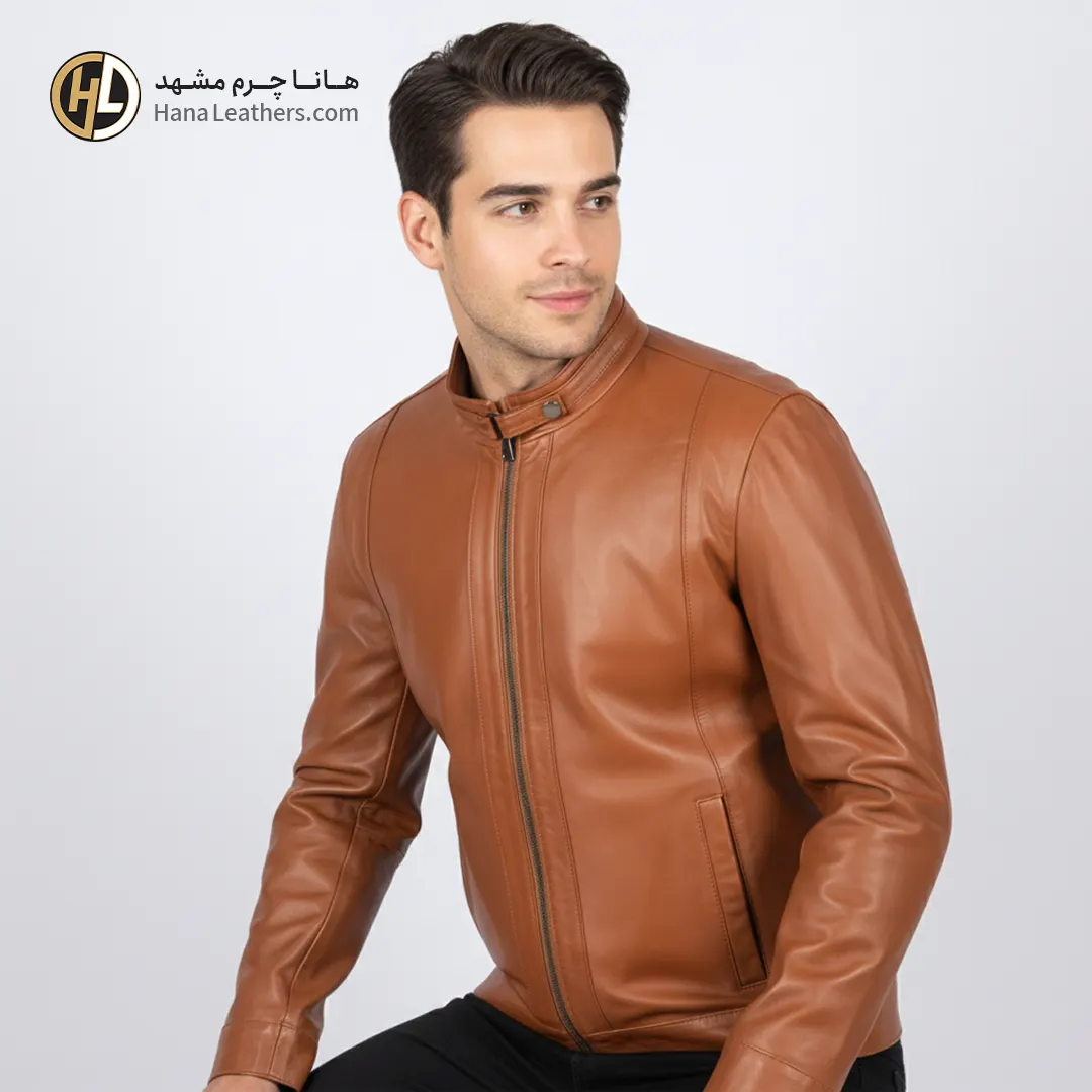 co-10-04 کت اسپرت چرم مردانه