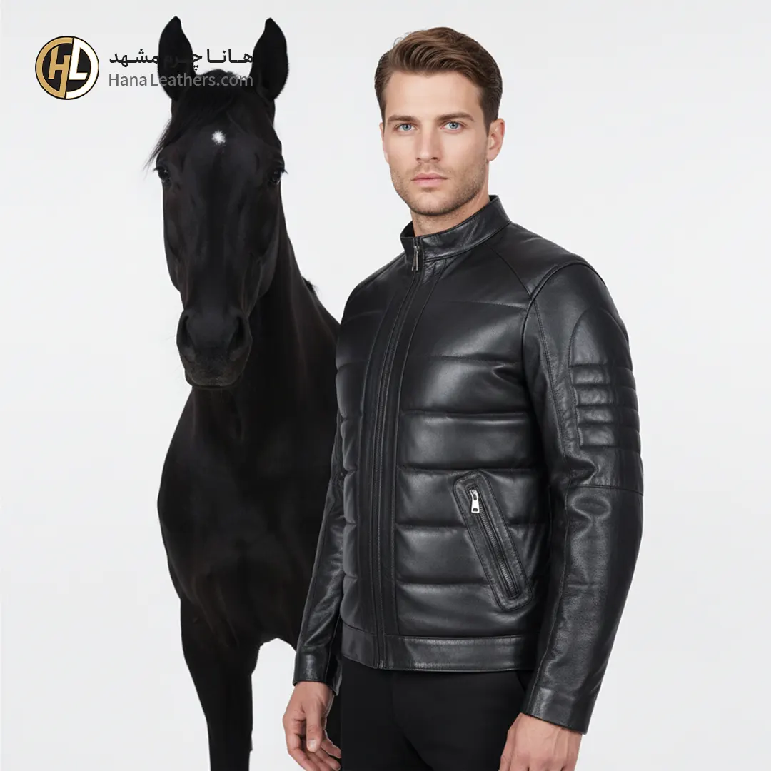 co-12-03 کاپشن چرم مردانه