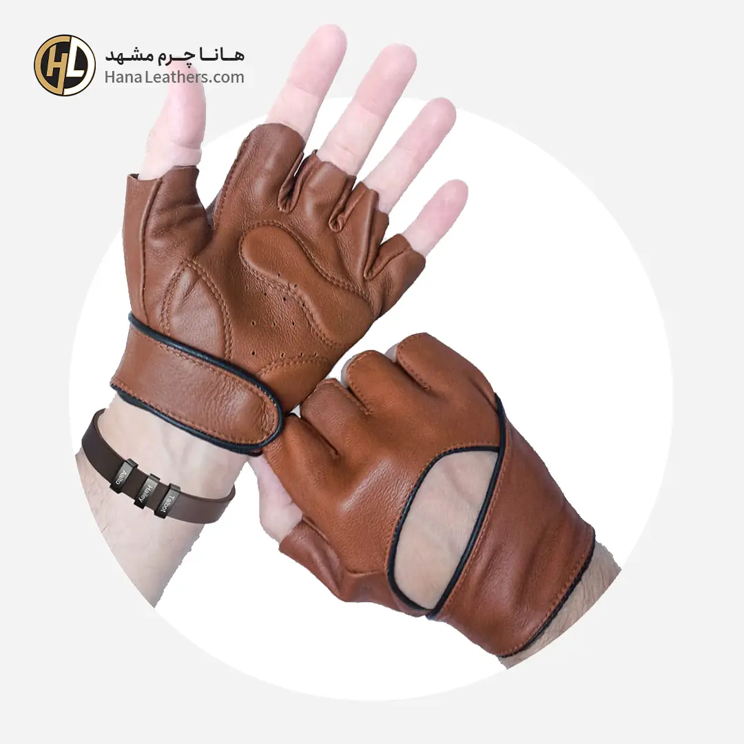 دستکش چرم سوارکاری و رانندگی اسپرت مردانه