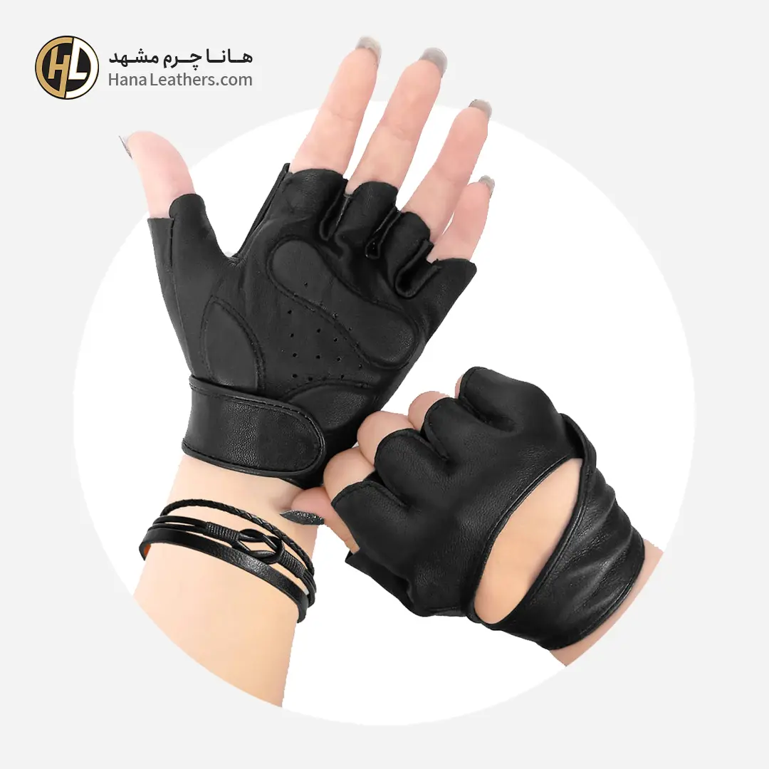 gs-27-01 دستکش چرم سوارکاری و رانندگی اسپرت زنانه