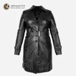 پالتو بلند چرم زنانه
