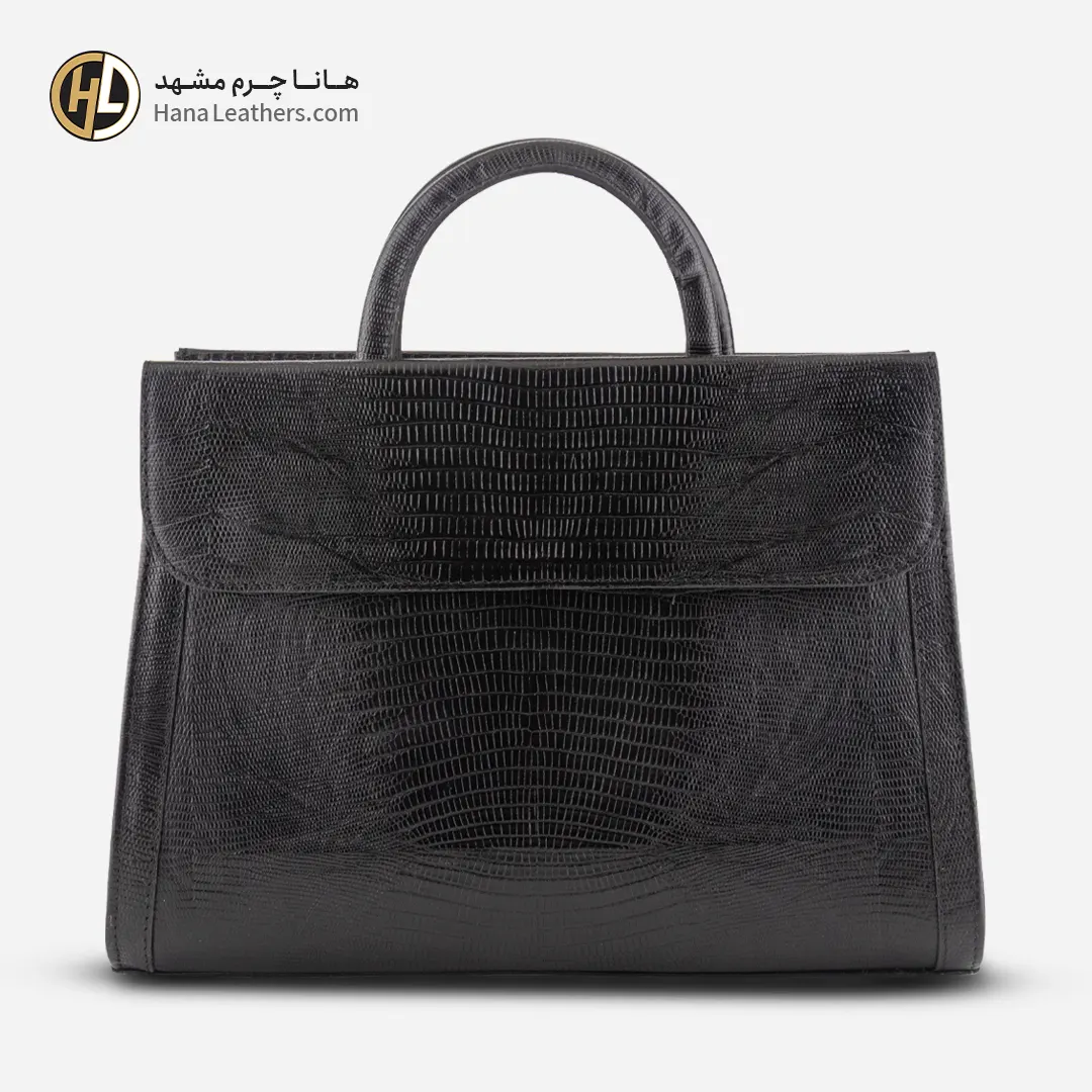 کیف دستی چرم زنانه مشکی ST-02L