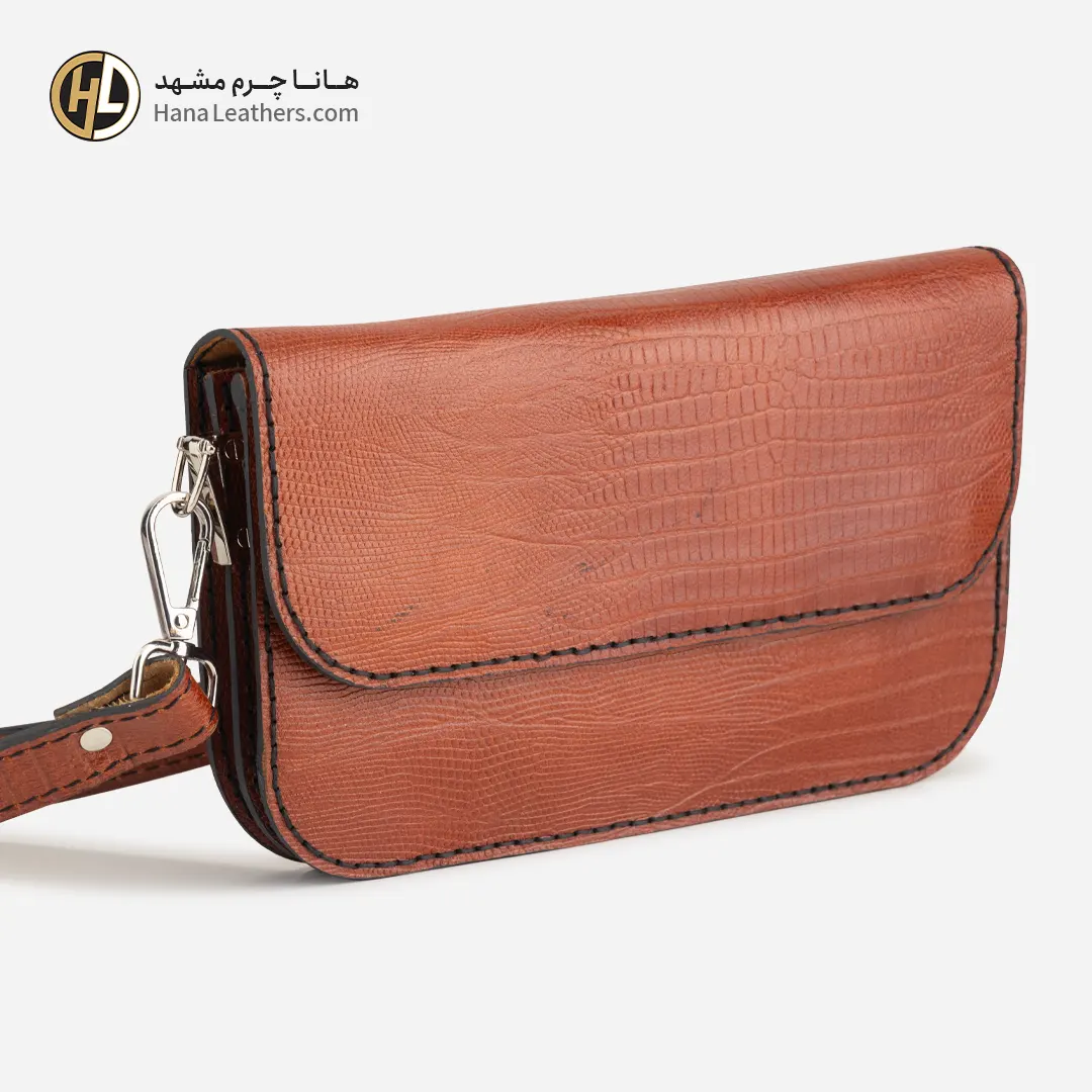 کیف دستی چرم زنانه عسلی