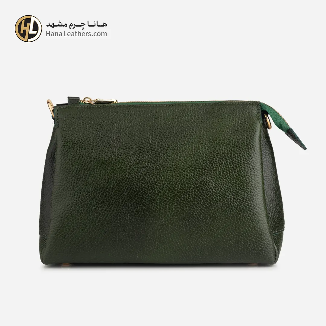 کیف دوشی چرم زنانه سبز