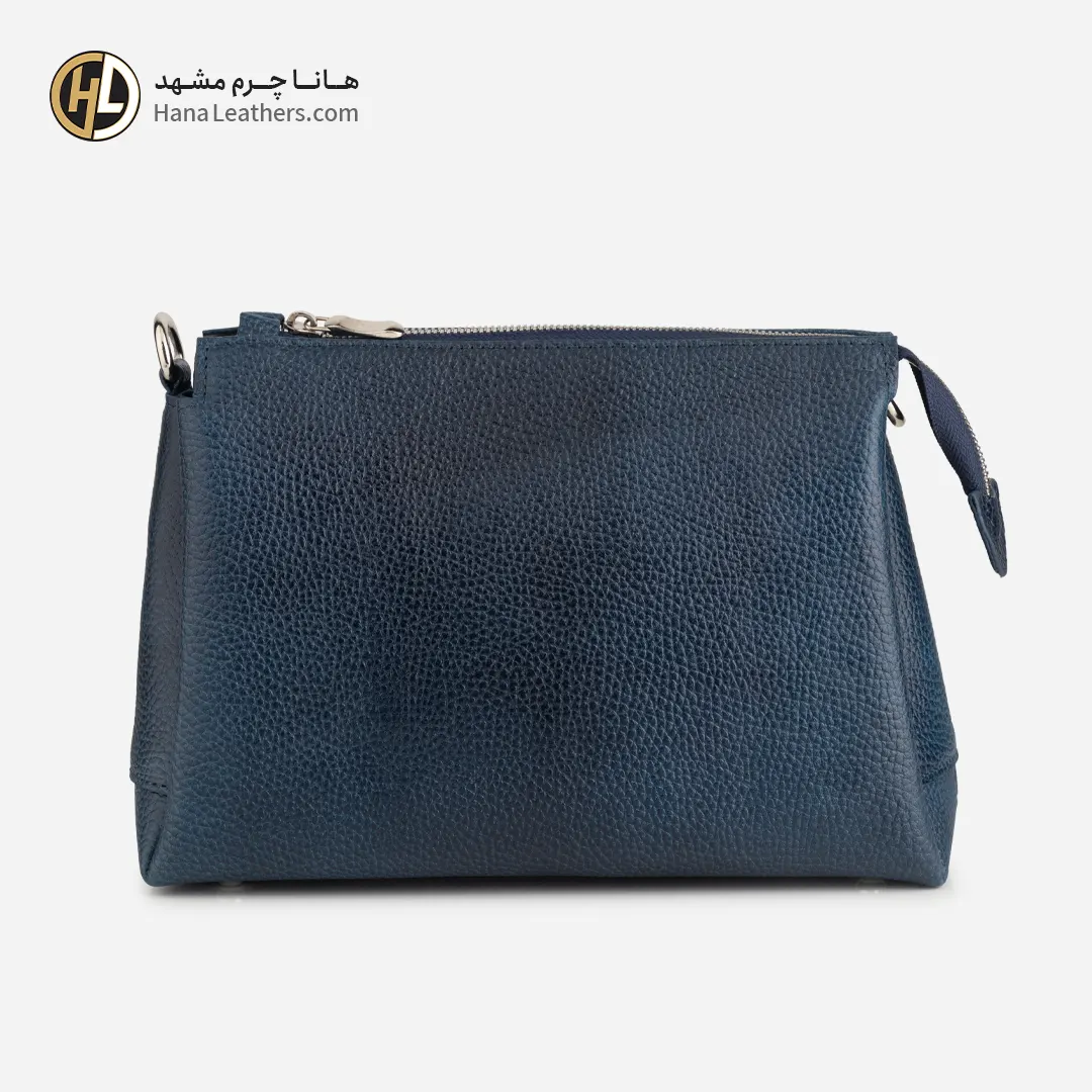 کیف دوشی چرم زنانه سرمه ای