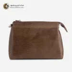 کیف دوشی چرم زنانه نسکافه ای