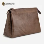 کیف دوشی چرم زنانه نسکافه ای