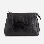 کیف دوشی چرم زنانه مشکی