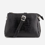 کیف دوشی چرم زنانه مشکی