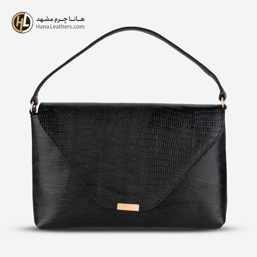 کیف مجلسی چرم زنانه مشکی ST-75L