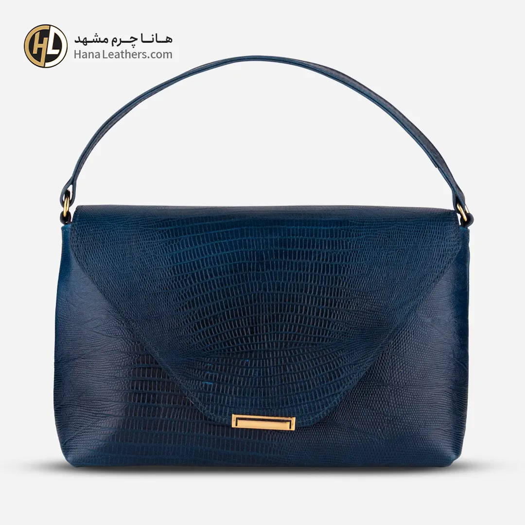 کیف مجلسی چرم زنانه سورمه ای ST-75L