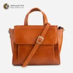 کیف دستی چرم زنانه عسلی
