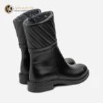 بوت چرم زنانه مشکی