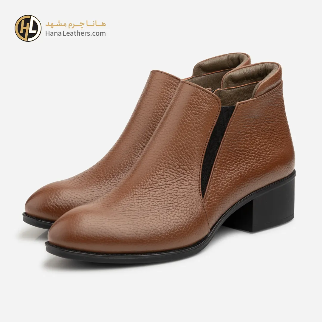 نیم بوت چرم زنانه