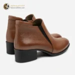 نیم بوت چرم زنانه عسلی
