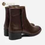 بوت چرم زنانه قهوه ای