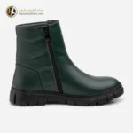 بوت چرم زنانه سبز