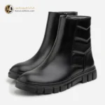 بوت چرم زنانه مشکی