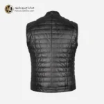 پافر چرم مردانه رنگ مشکی