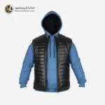 پافر چرم مردانه رنگ مشکی