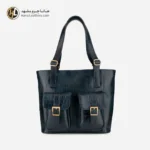 کیف دوشی چرم روکو سرمه ای