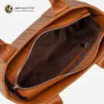 کیف دستی چرم زنانه عسلی