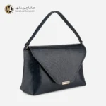 کیف دستی چرم طبیعی سرمه ای