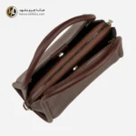 کیف دستی چرم طبیعی قهوه ای زنانه