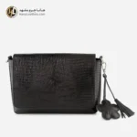 کیف چرم طبیعی زنانه مشکی