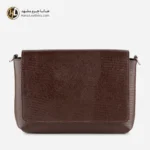 کیف دوشی چرم طبیعی زنانه قهوه ای