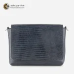 کیف دوشی چرم طبیعی زنانه طوسی